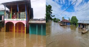 desborde del rio Prinzapolka por el paso del huracán eta