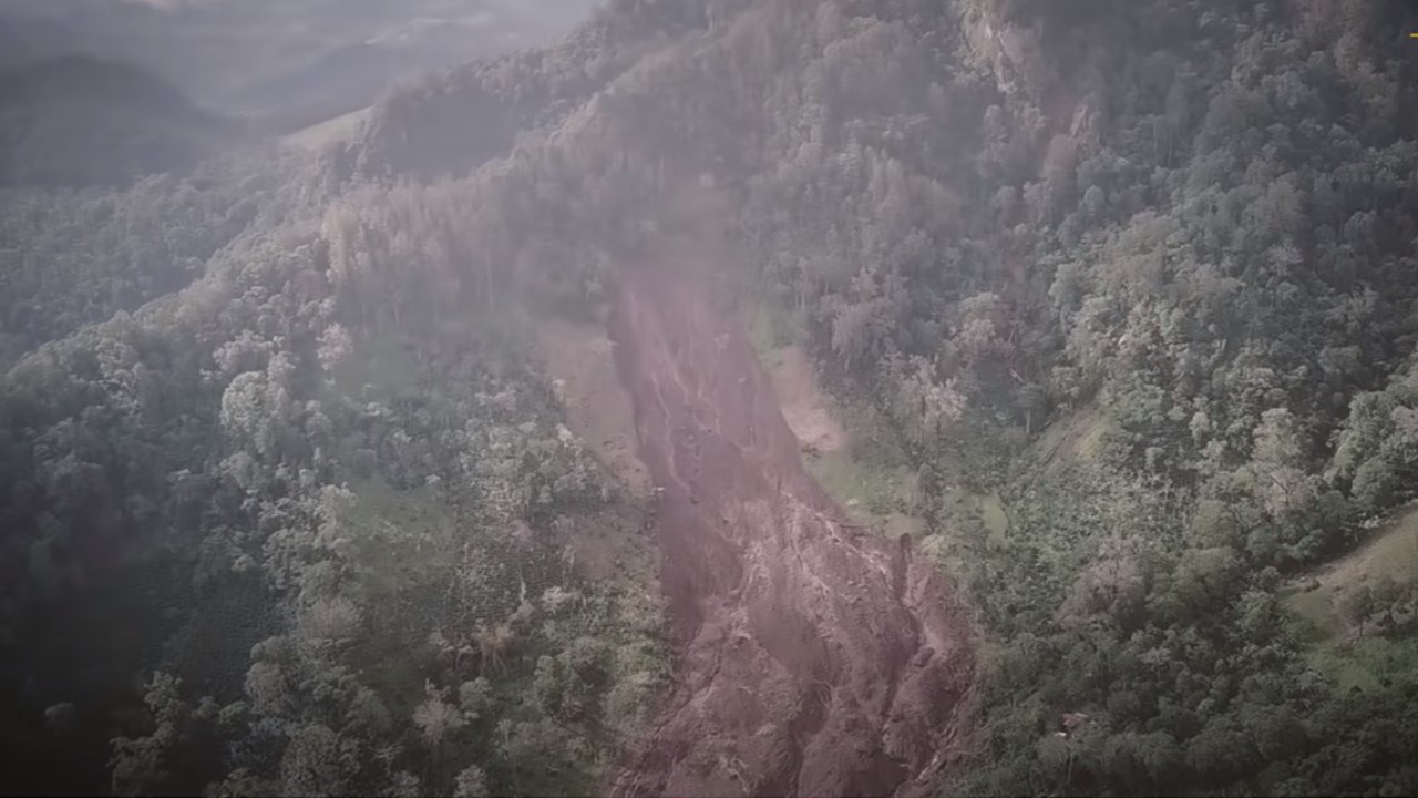 Deslave en Peñas Blancas Matagalpa 