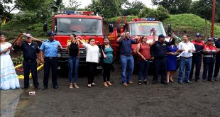 Inauguración de estación de Bomberos Unificados en el Municipio de San Dionisio