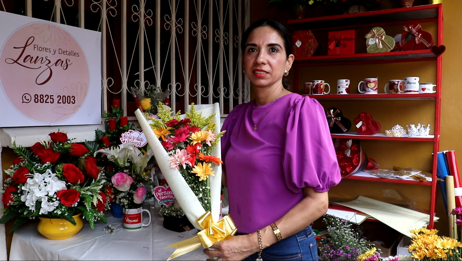 Marisol Lanzas Zeledón, propietaria emprendimiento.