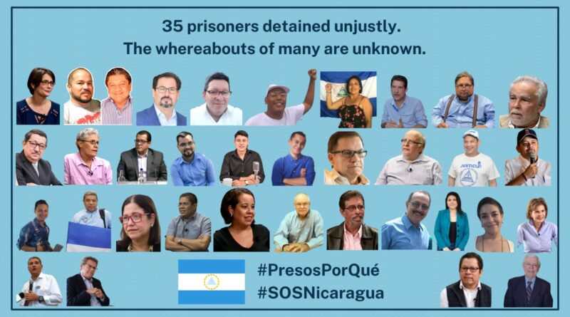 “Presos por qué” una campaña promovida por la comunidad internacional a favor de los presos políticos en Nicaragua 