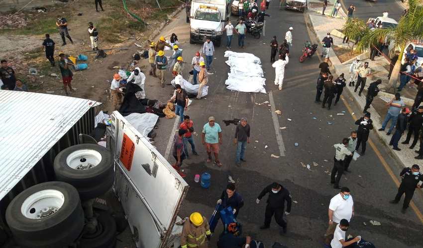 Sube a 54 los fallecidos en accidente de tránsito en Chiapas México 